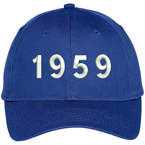 Trendy Apparel Shop 1959 Birth Year Embroidered Baseball Cap