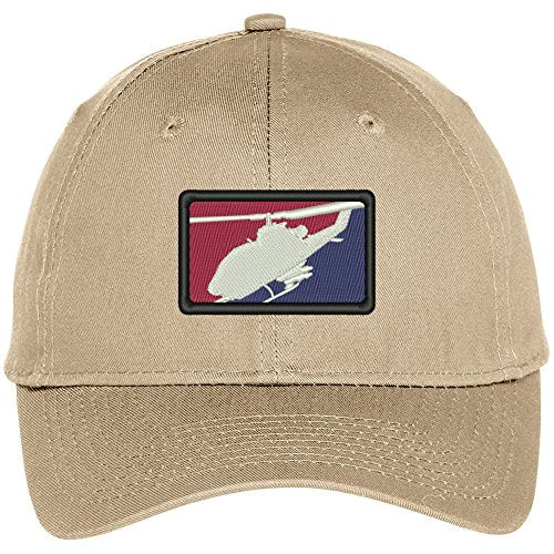 Trendy Apparel Shop US Military Helicopter Embroidered Adjustable Baseball Cap