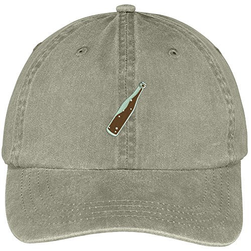 Trendy Apparel Shop Soda Pop Bottle Embroidered Soft Crown 100% Brushed Cotton Cap