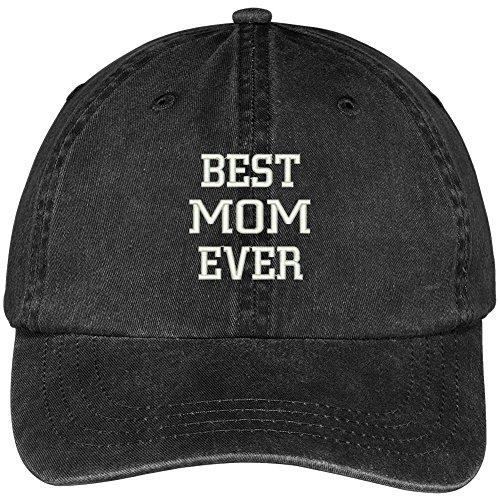 Trendy Apparel Shop Best Mom Ever Embroidered Pigment Dyed Low Profile Cotton Cap