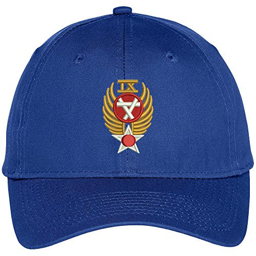 Trendy Apparel Shop Air Force 9Th Commander Embroidered High Profile Snapback Adjustable Baseball Cap