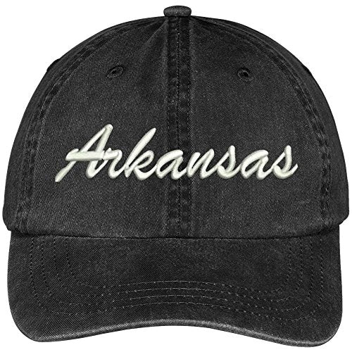 Trendy Apparel Shop Arkansas State Embroidered Low Profile Adjustable Cotton Cap -