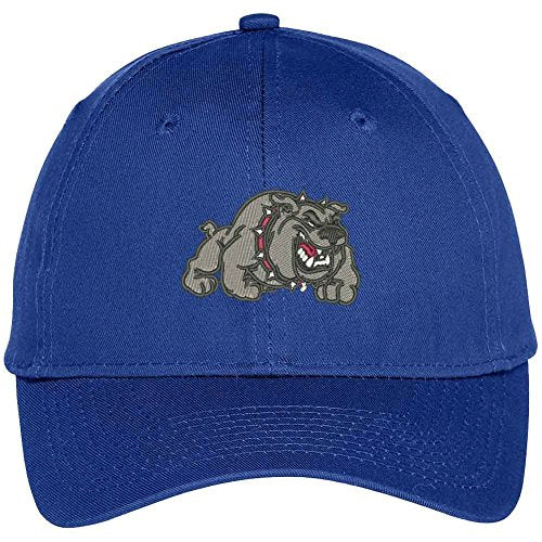 Trendy Apparel Shop Fighting Pitbull Embroidered Animal Themed Constructed Cap