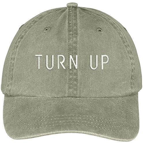 Trendy Apparel Shop Turn Up Embroidered Soft Crown Cotton Adjustable Cap