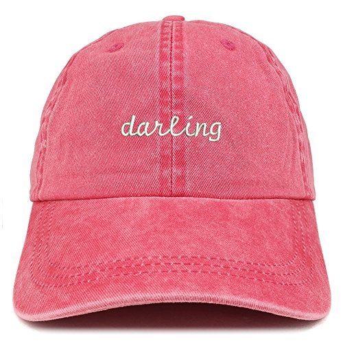 Trendy Apparel Shop Darling Embroidered Washed Cotton Adjustable Cap