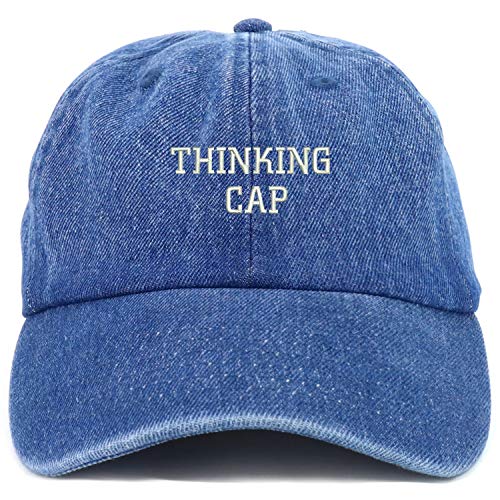 Trendy Apparel Shop Youth Thinking Cap Adjustable Soft Crown Baseball Cap