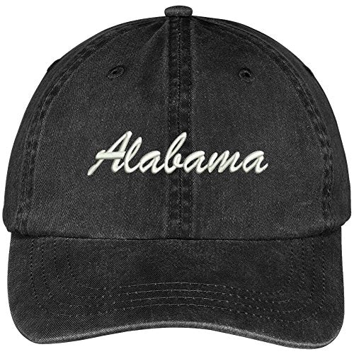 Trendy Apparel Shop Alabama State Embroidered Low Profile Adjustable Cotton Cap -