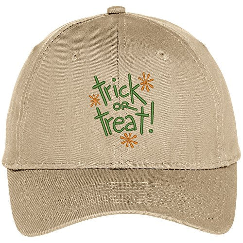 Trendy Apparel Shop Trick Or Treat Embroidered Halloween Theme Adjustable Baseball Cap