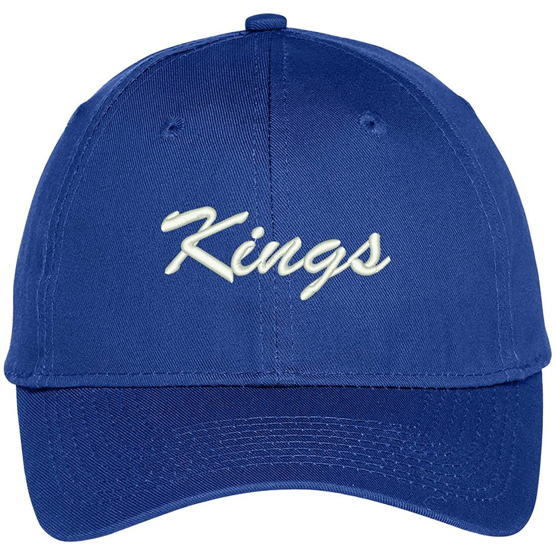 Trendy Apparel Shop Kings Embroidered Precurved Adjustable Cap