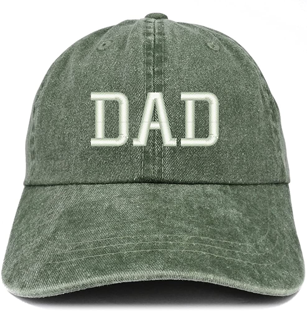 Trendy Apparel Shop Dad Embroidered Pigment Dyed Low Profile Cotton Cap