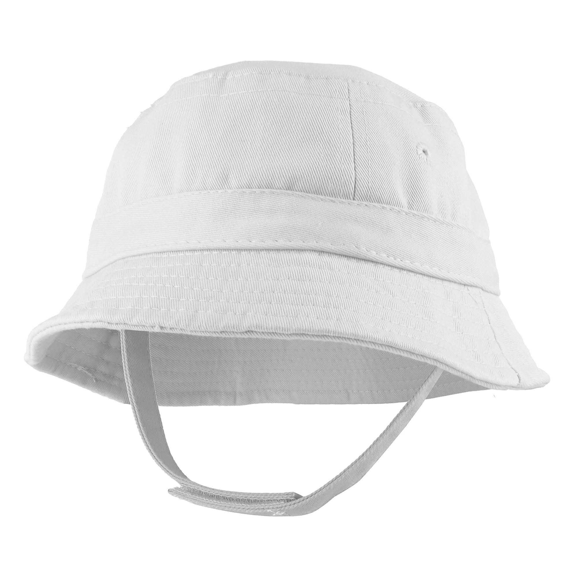 Nununu logo-patch cotton bucket hat - White