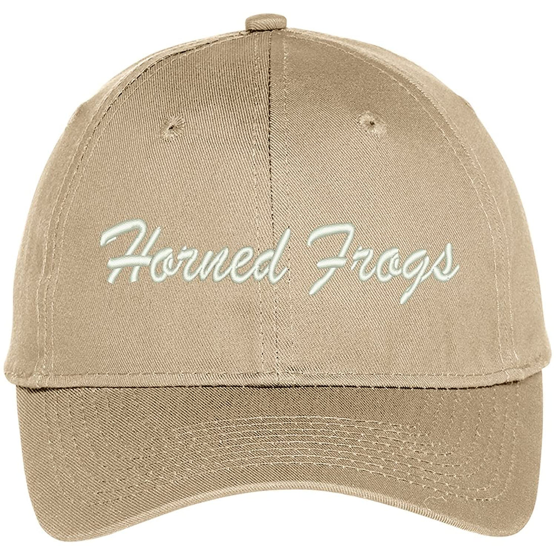 Trendy Apparel Shop Horned Frogs Embroidered Team Nickname Mascot Cap